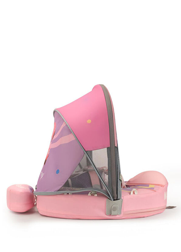 Mambobaby Donut Emniyetli Gölgelikli ve Ayak Destekli Bebek Yüzme Simidi  - 2