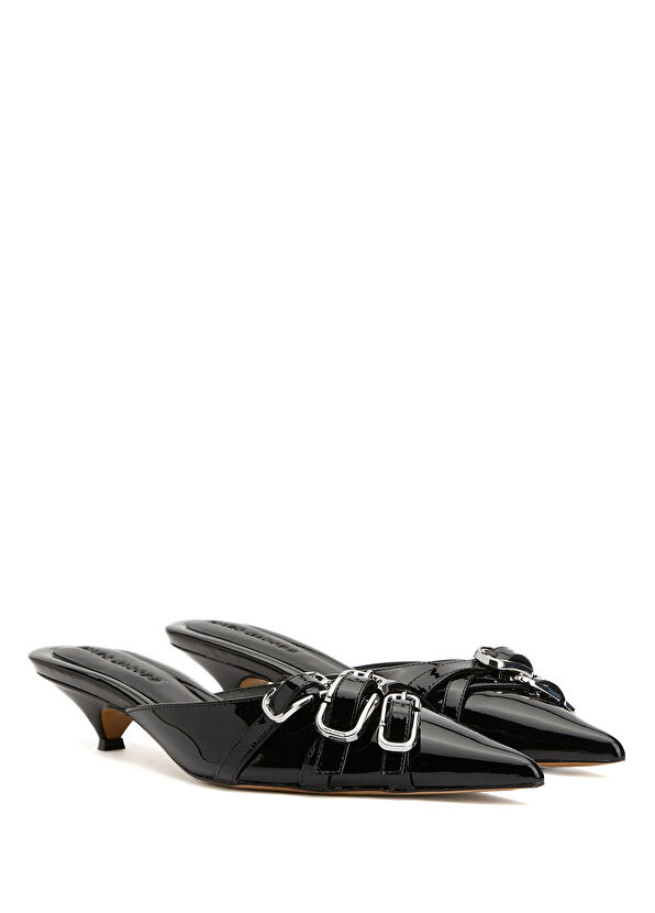Marc Jacobs The Emma Kitten Black Leather Pumps - 2