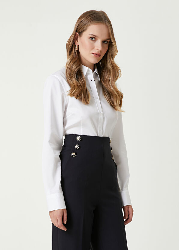 Beymen Club Non-Iron Slim Fit Beyaz Gömlek - 4