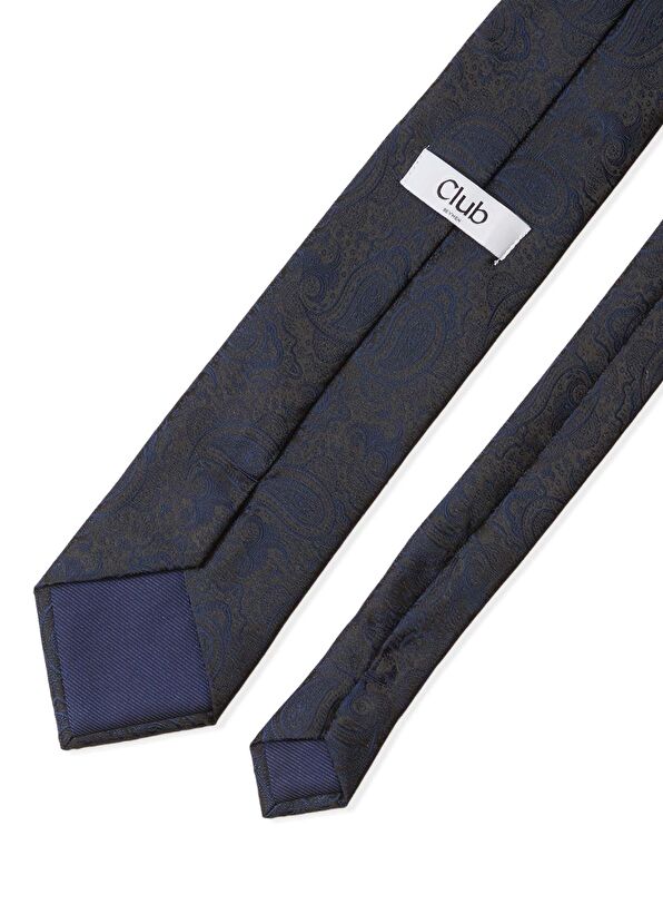 Beymen Club Navy blue shawl jacquard tie - 2