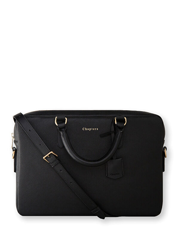 Siyah 13" - 14" Askılı Laptop Çantası - Görsel 2