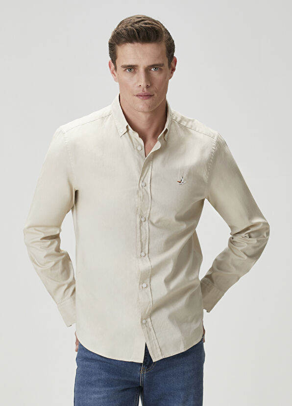 Beymen Club Comfort Fit Beige Shirt - 2