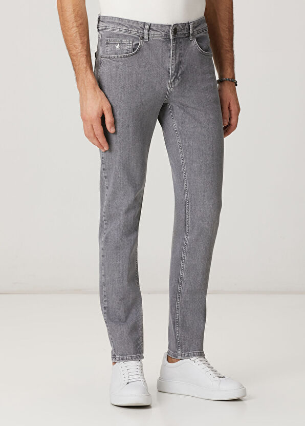 Beymen Club Slim Fit Grey Wash Jeans - 2