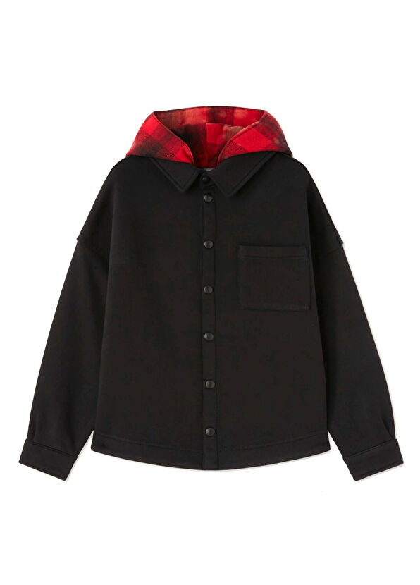 Palm Angels Siyah Erkek Çocuk Dış Gömlek - 1