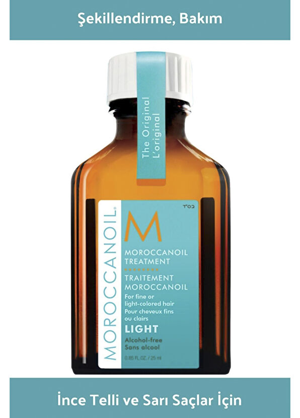 Moroccanoil Traitement İnce Telli ve Boyalı Saçlar İçin Light Argan Yağı Saç Serumu 25 ml - 2