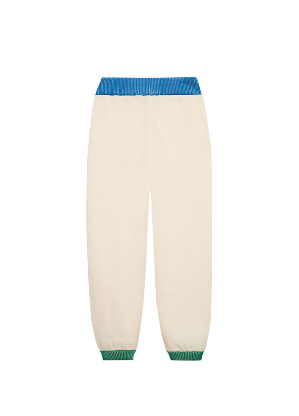 Lala's Joy Ecru Unisex Kids Jogger Pants - 2