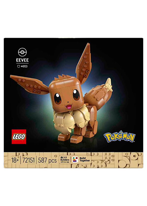 Lego Pokémon Eevee 587-Piece Age 18+ Building Toy with Posable Figure - 2