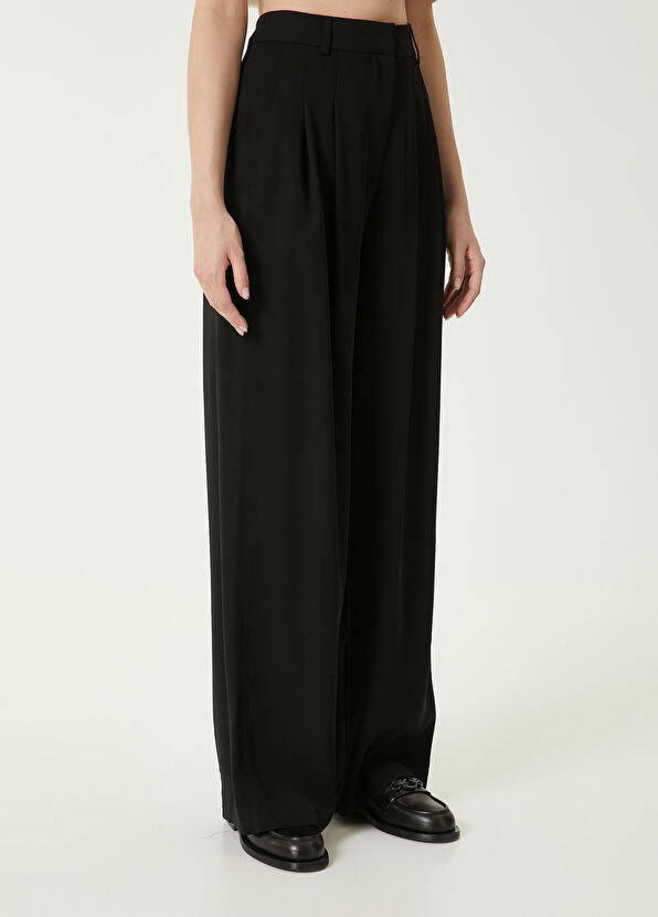 Beymen Club Siyah Pileli Palazzo Pantolon - 3