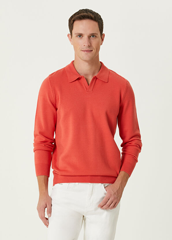 Beymen Club Nar Çiçeği Polo Yaka Triko - 1