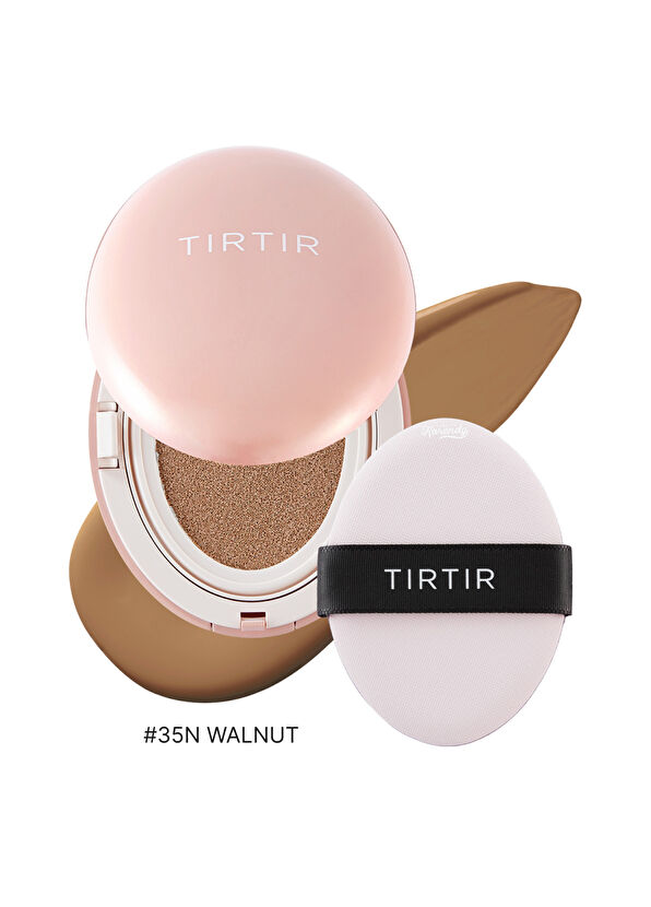 Tırtır Mask Fit All Cover Cushion 35 N Walnut Long-Wear Flawless Concealer Matte Finish Cushion Foundation 18g - 2