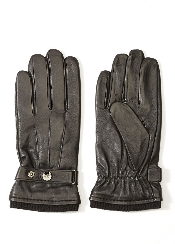 Beymen Club Siyah Erkek Deri Eldiven - 1