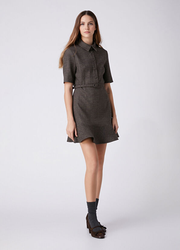 Beymen Club Brown Mini Dress - 4