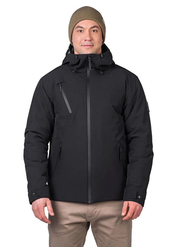 Hannah Derk II Anthracite Hooded Men's Outdoor Coat - 4