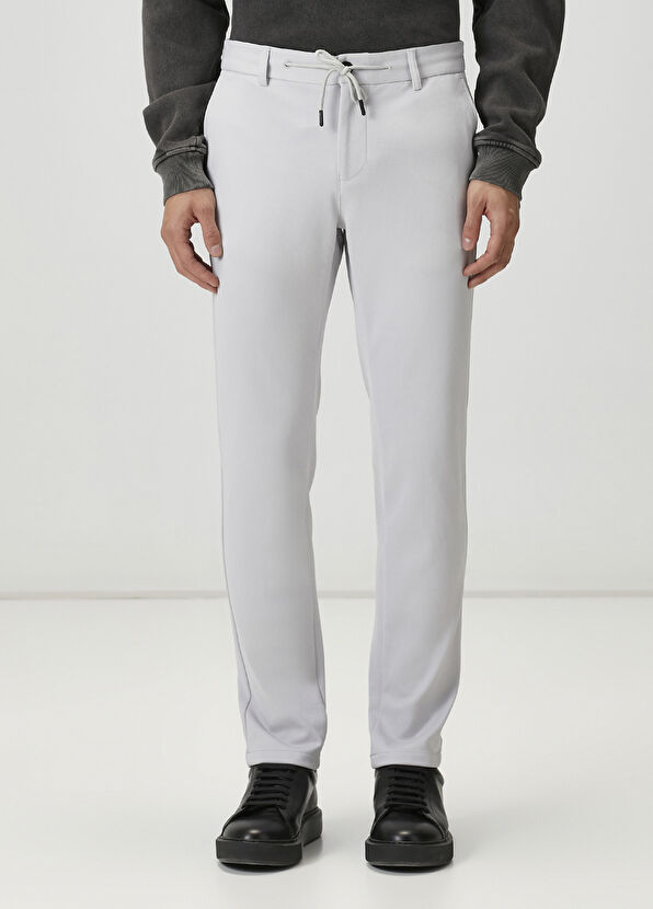 Beymen Club Light Grey Waist Corded Diagonal Sports Trousers - 2