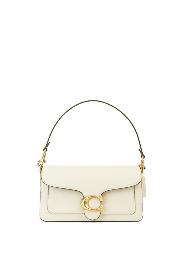 Tabby Kırık Beyaz Kadın Deri Omuz Çantası - Görsel 2