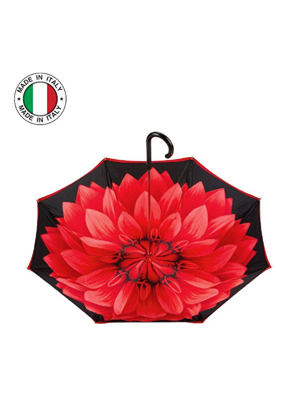 Pasotti Red Black Handle Umbrella - 3