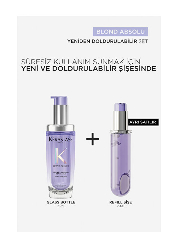 Kerastase Blond Absolu L'Huile Cicagloss Nemlendirici Yedek Şişe Saç Bakım Yağı 75 ml - 4
