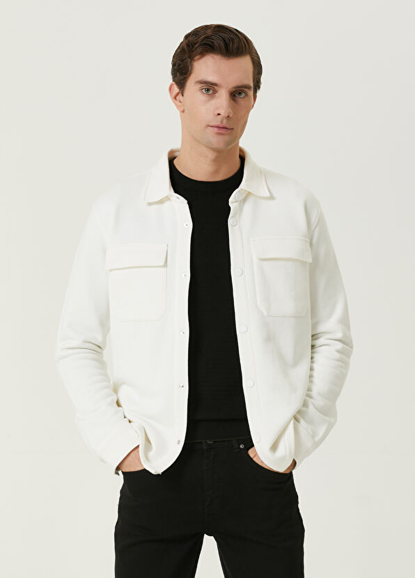 Beymen Club Ekru Jersey Dış Gömlek - 1