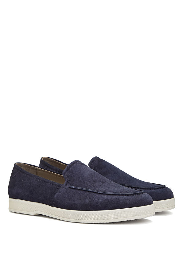 Beymen Club Navy Blue Men's Suede Loafer - 2