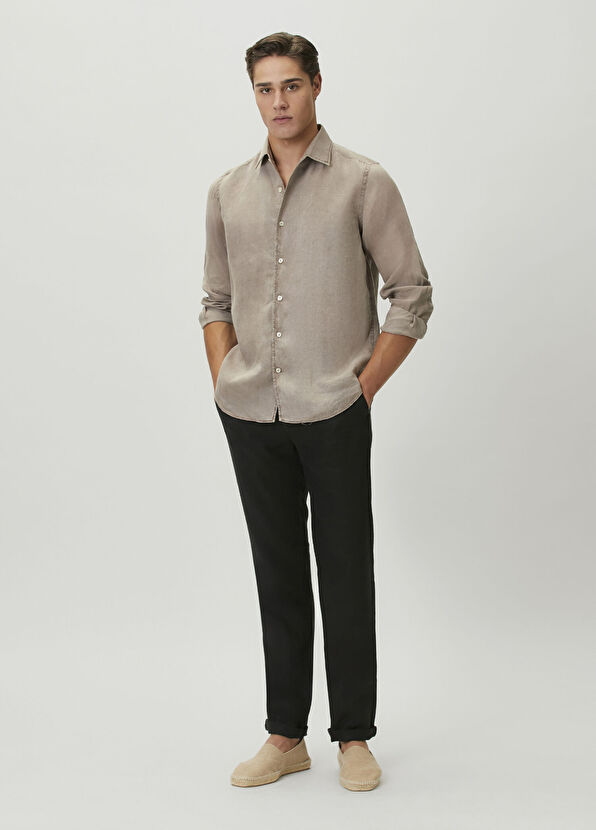 MC2 (Saint Barth) Raphael Brown Linen Shirt - 2
