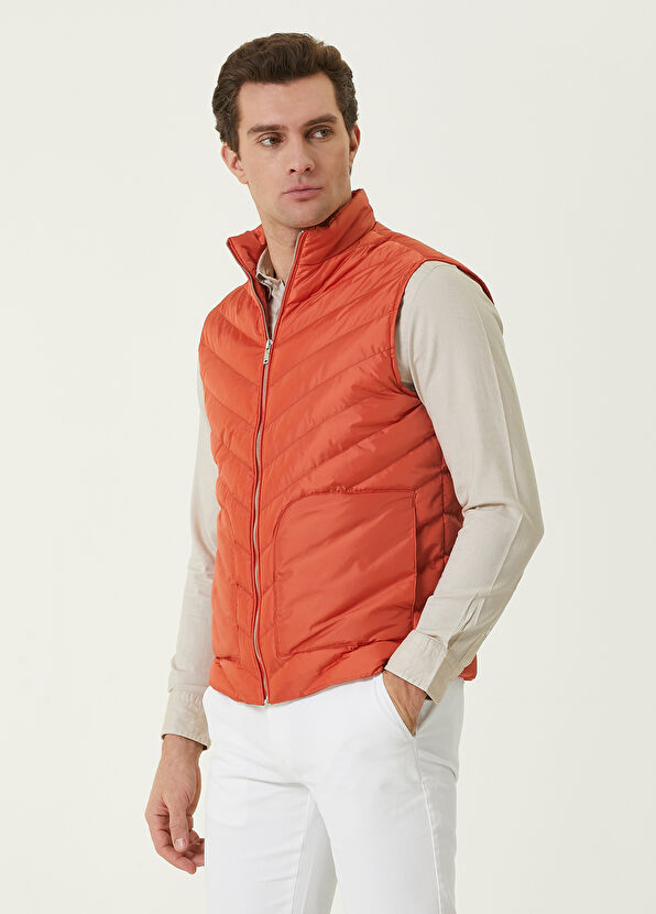 Beymen Club Essential Turuncu Puff Yelek - 1