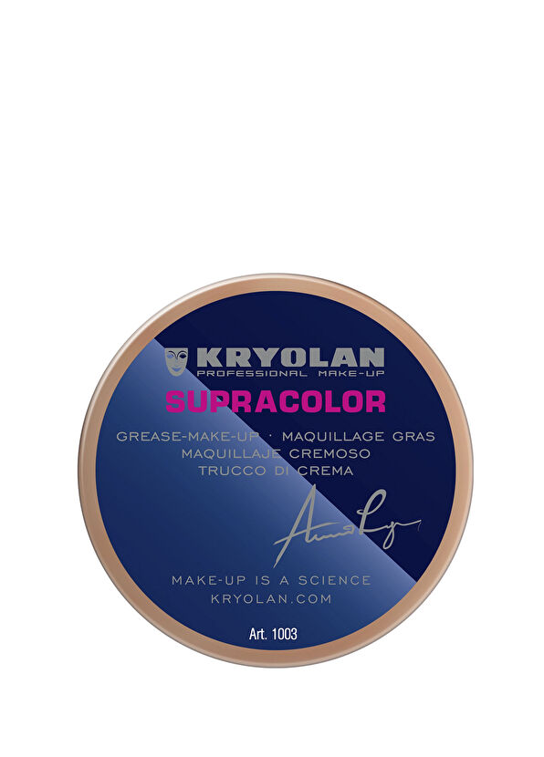 Kryolan Supracolor® 01003 Alabaster Yüksek Kapatıcı Özellikli Krem Fondöten 55 ml - 1