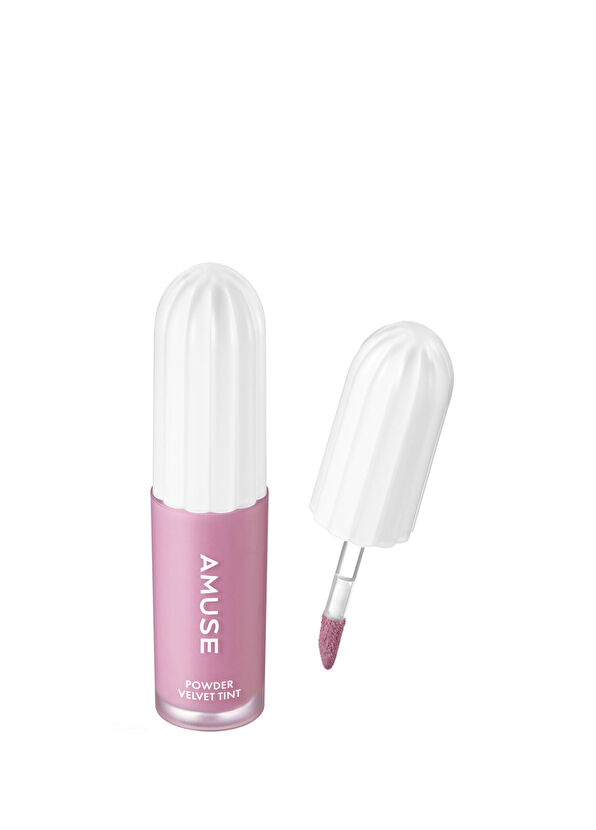 Amuse Powder Velvet Tint #07 Salty Grape 12 Saate Kadar Kalıcı Yüksek Pigmentli Kadifemsi Dokulu Pantenollü Tint 3.3 gr  - 1