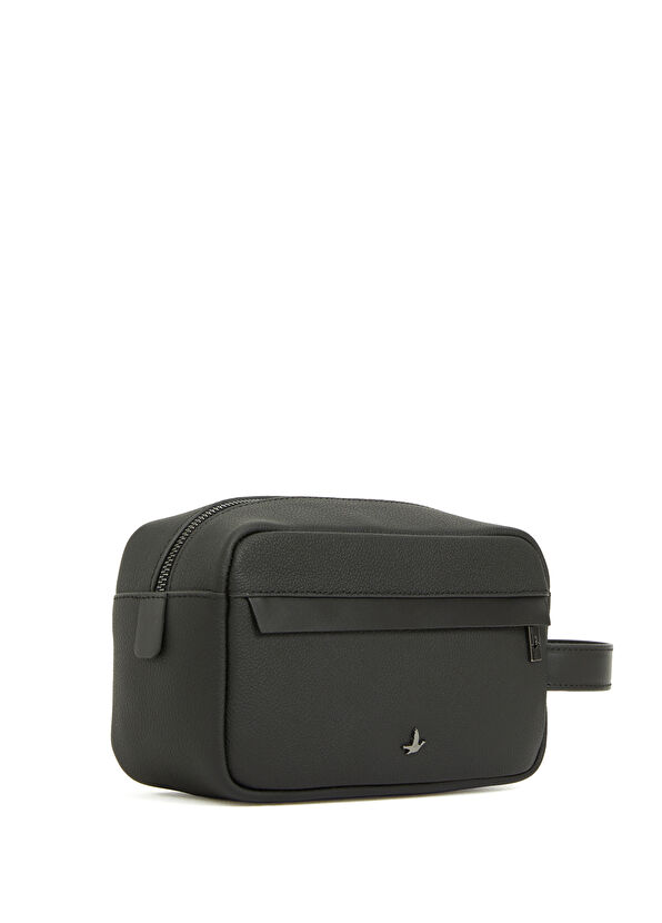 Beymen Club Siyah Deri Tıraş Çantası - 2