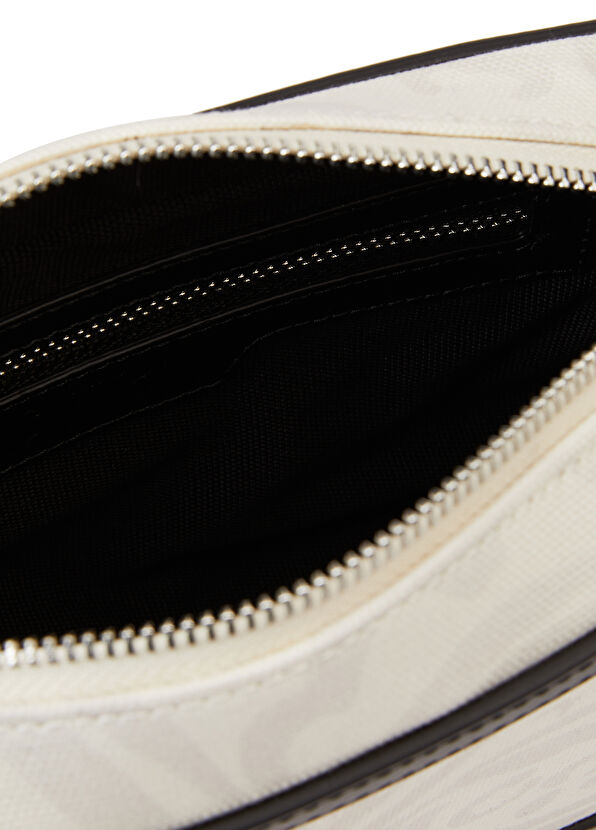 Beymen Club Siyah Beyaz Kadın Kanvas Çapraz Çanta - 4