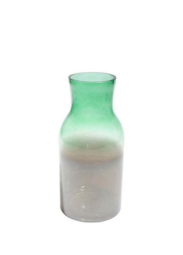 Kare Design Glow Yeşil Cam Vazo - 1