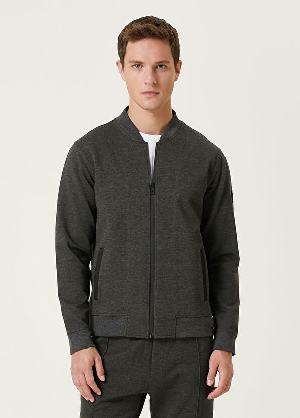 Beymen Club Gri Jersey Bomber Ceket - 4