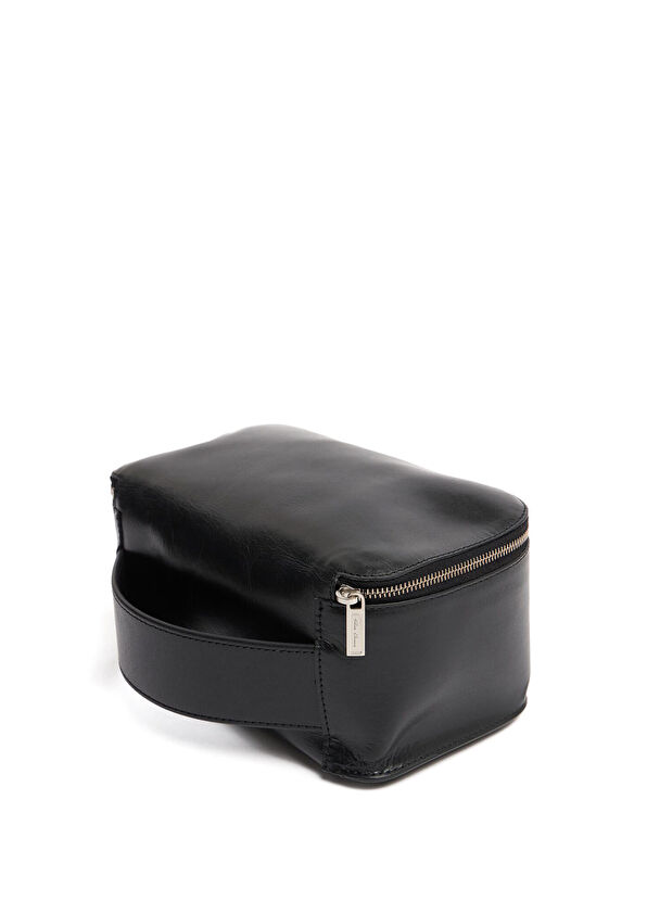Rick Owens Black Leather Shaving Bag - 2