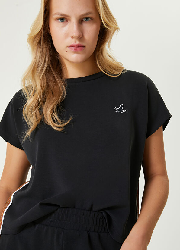 Beymen Club Siyah Şerit Detaylı T-shirt - 2