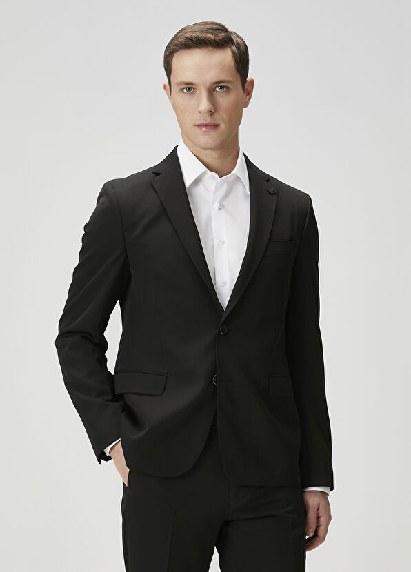 Beymen Club Drop 6 Siyah Yün Takım Elbise - 2