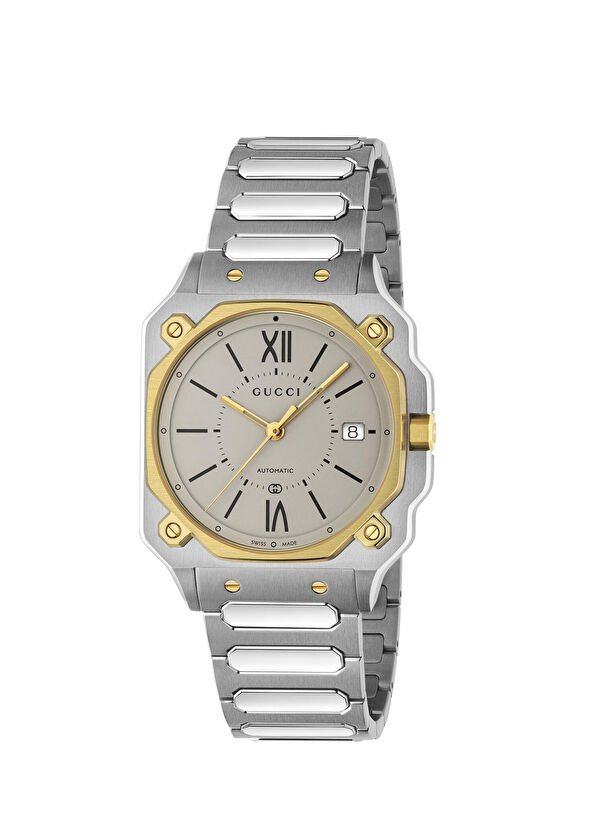 Gucci G-Flat Gold Silver Women's Watch - 1