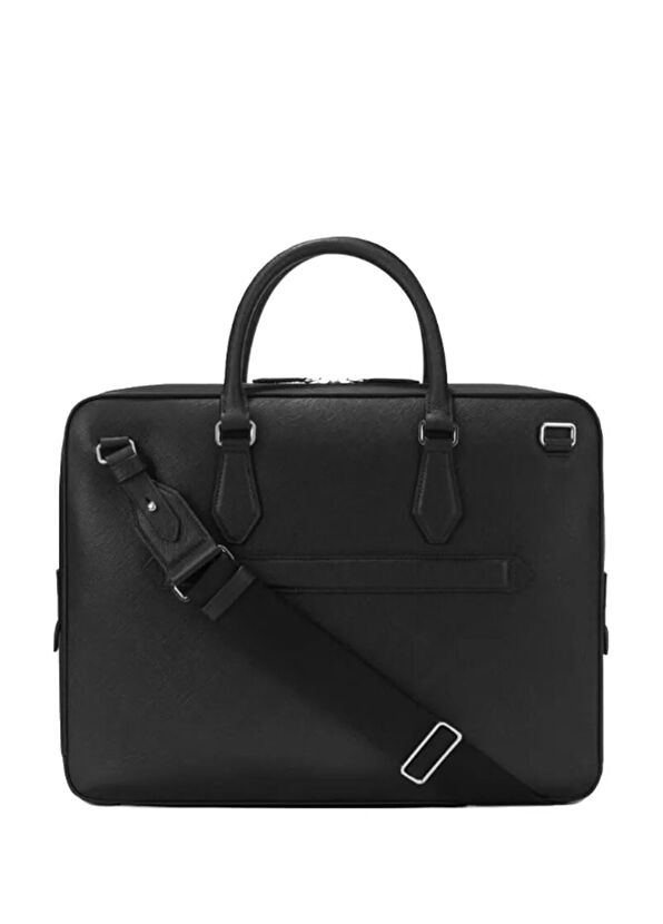 Siyah Erkek Deri Evrak Çantası - Görsel 3