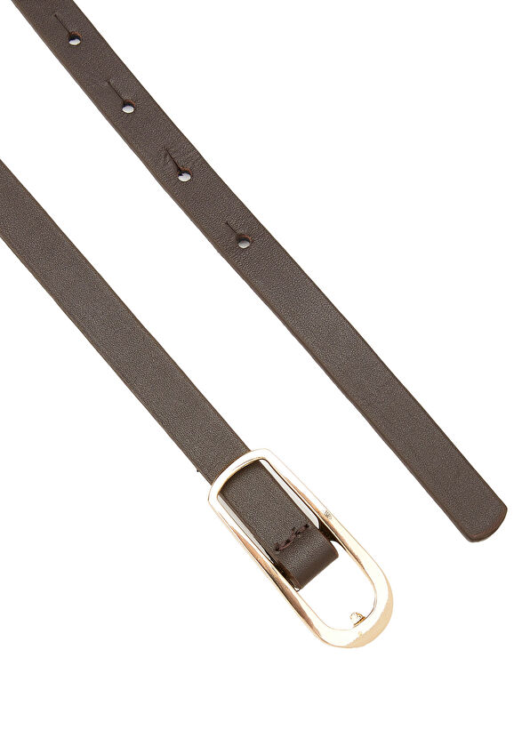 Beymen Club Kahverengi Kadın İnce Deri Kemer - 2