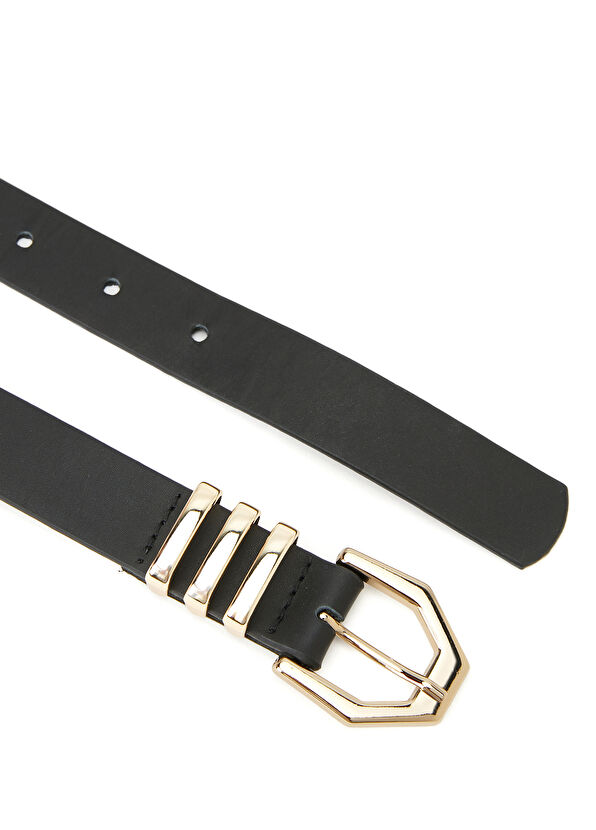 Beymen Club Black Women's Leather Belt - 2