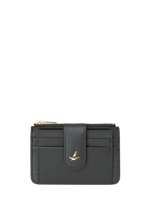 Beymen Club Black Women's Leather Card Holder - 1