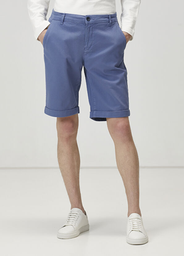 Beymen Club Slim Fit Koyu Mavi Şort - 2