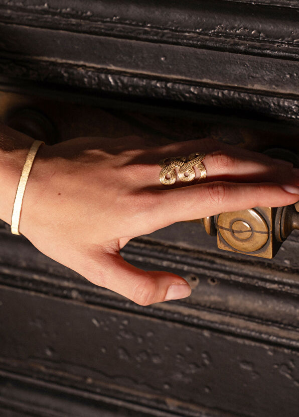 Jess Ethnic 14K Gold Women's Ring - 2