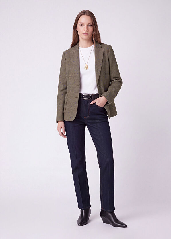 Beymen Club Beige Brown Houndstooth Blazer - 4