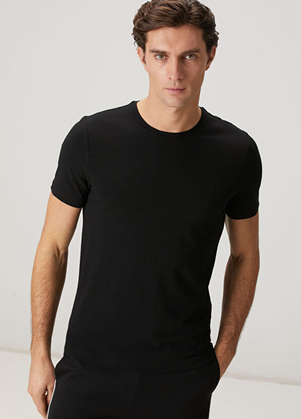Beymen Club Black Logo Printed T-Shirt - 2