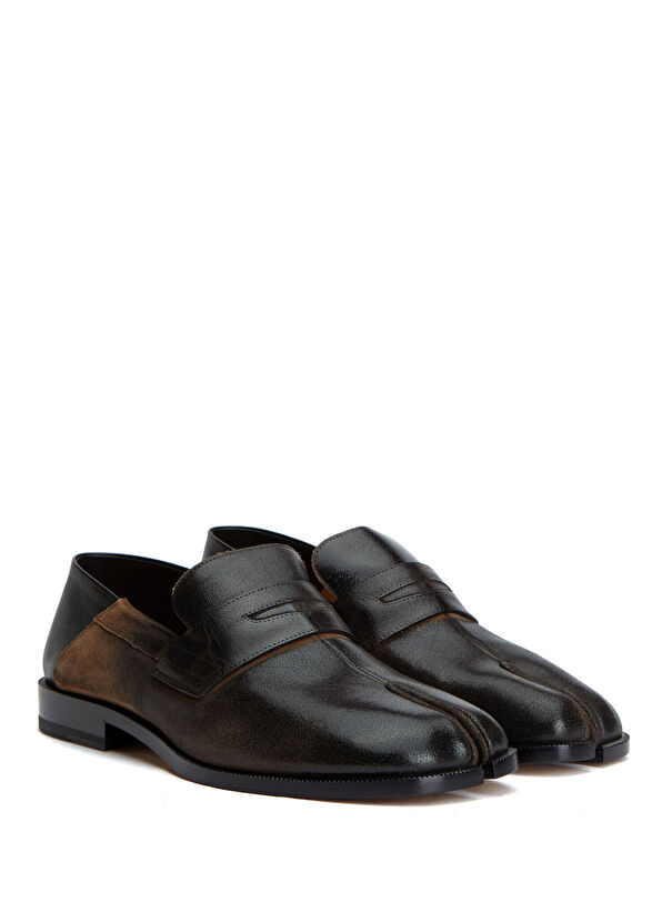 Maison Margiela Tabi Brown Men's Leather Loafers - 2