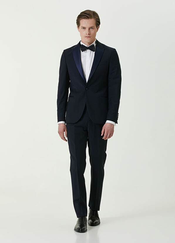 Beymen Club Navy Blue Wool Tuxedo - 1