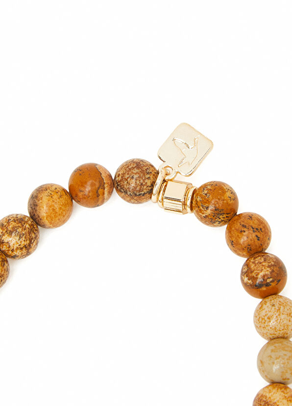 Beymen Club Light Brown Natural Stone Men's Bracelet - 2