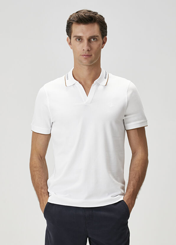 Beymen Club Slim Fit Beyaz T-shirt - 1