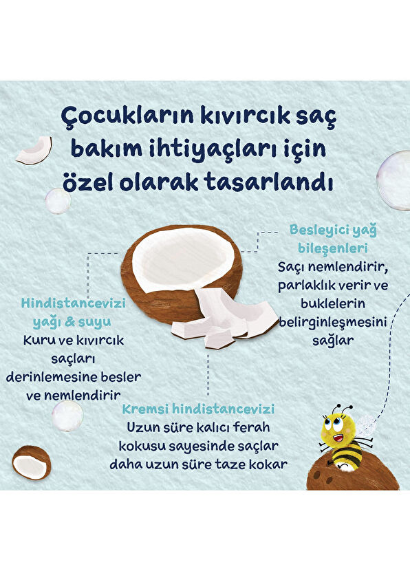 Childs Farm Hindistan Cevizi Özlü Kuru ve Kıvırcık Saçlar İçin Durulanmayan Çocuk Sprey Saç Kremi 100 ml - 2