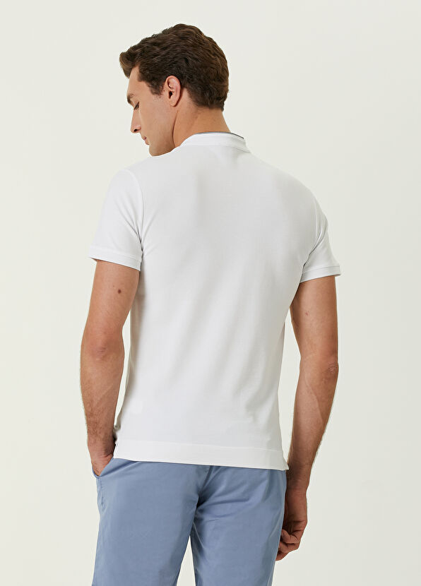 Beymen Club Slim Fit Beyaz Hakim Yaka Polo T-shirt - 4