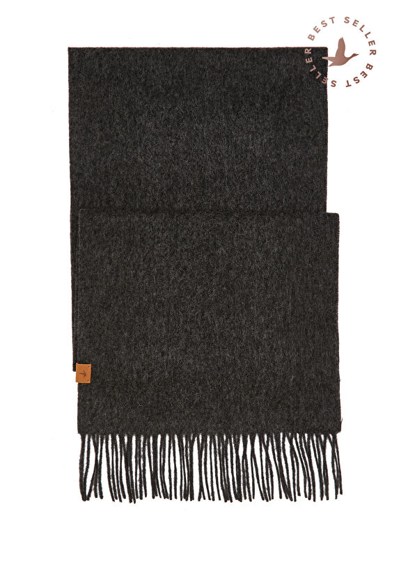 Beymen Club Anthracite Men's Wool Scarf - 1